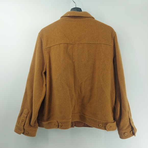 J. Crew Camel Color Shirt-Jacket In Stretch Wool Size XL - Picture 11 of 11